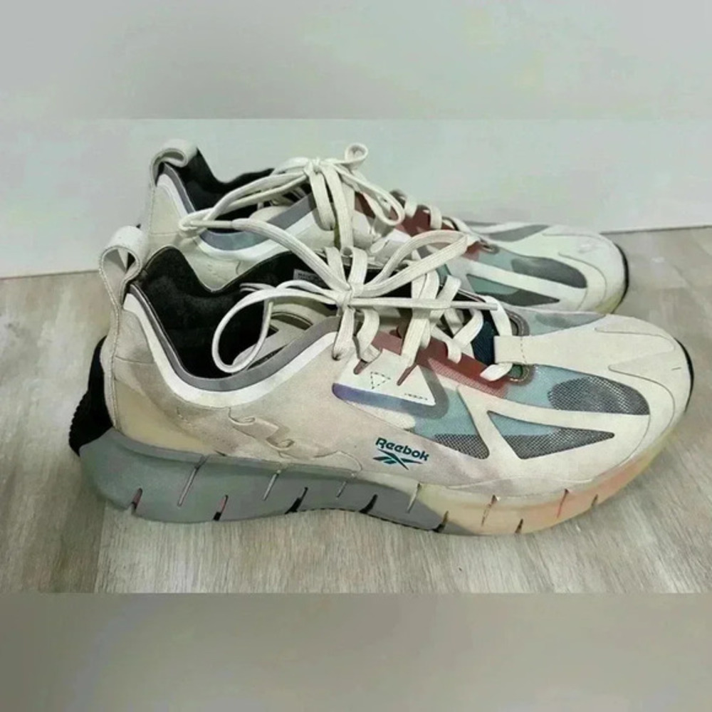 Reebok Zig Kinetica Concept Type 1 Ian Paley White Mens Trainers Sneakers Size 7 - Picture 2 of 11